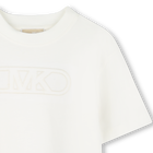 T-shirt bordada em algod&atilde;o MICHAEL KORS 
                    GIRL