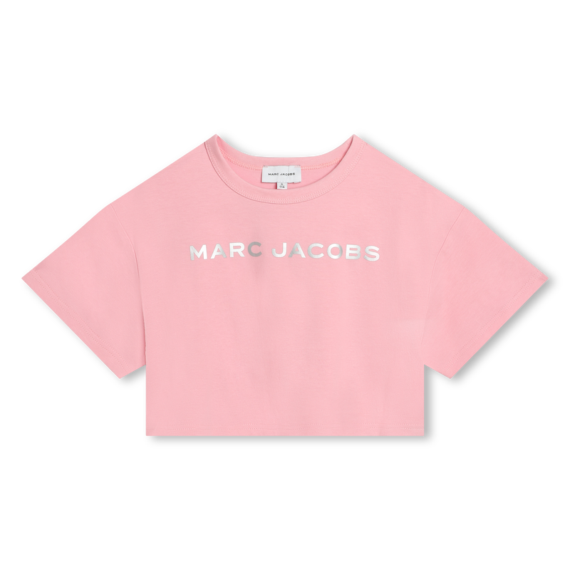 T-shirt cropped de algodão MARC JACOBS 
                    GIRL