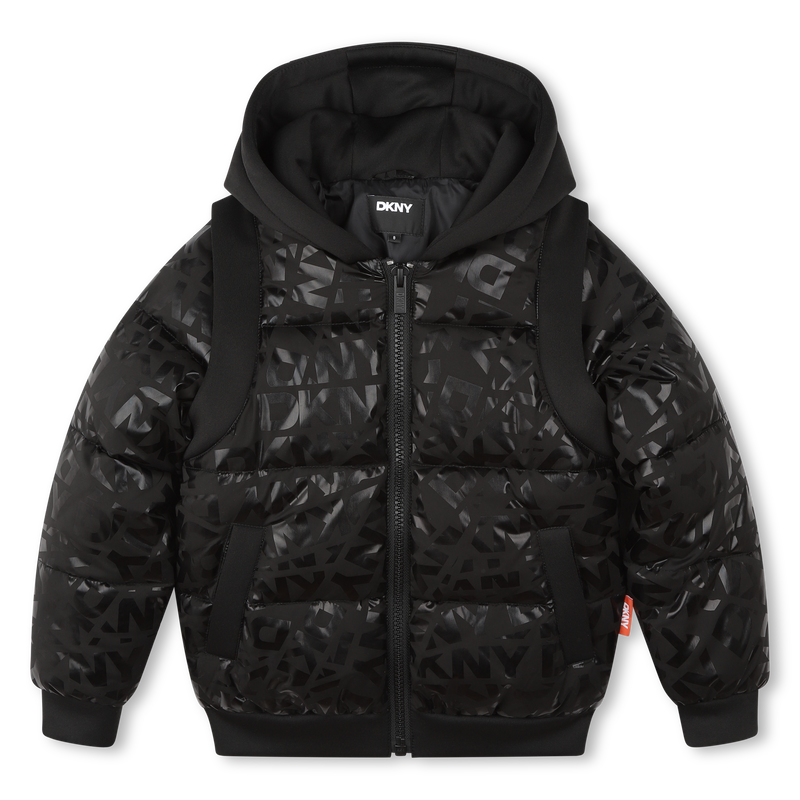 Blus&atilde;o acolchoado com capuz DKNY 
                        UNISEX