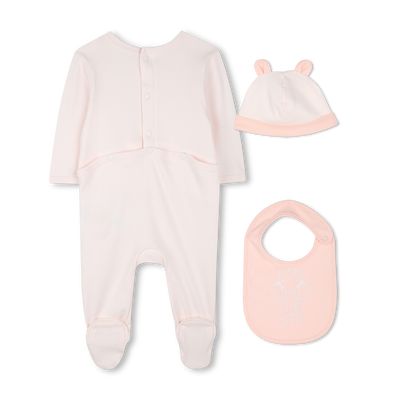 Pijama, gorro e babete algod&atilde;o KENZO KIDS UNISEX