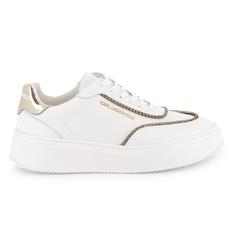 Tênis de cano baixo com cadarço KARL LAGERFELD KIDS 
                    GIRL