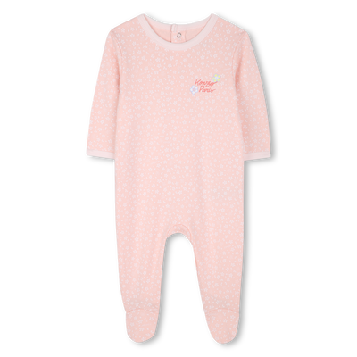 Snap Cotton Pajamas KENZO KIDS GIRL