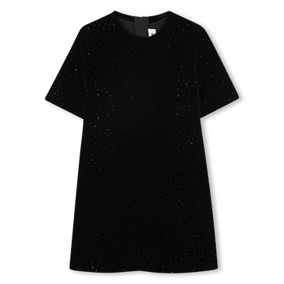 Vestido t-shirt de veludo ZADIG & VOLTAIRE GIRL