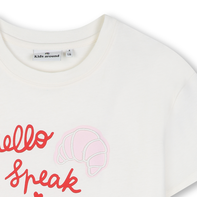 Camiseta de mangas curtas KIDS AROUND 
                        GIRL