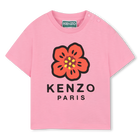 T-shirt com snap no ombro KENZO KIDS 
                    GIRL