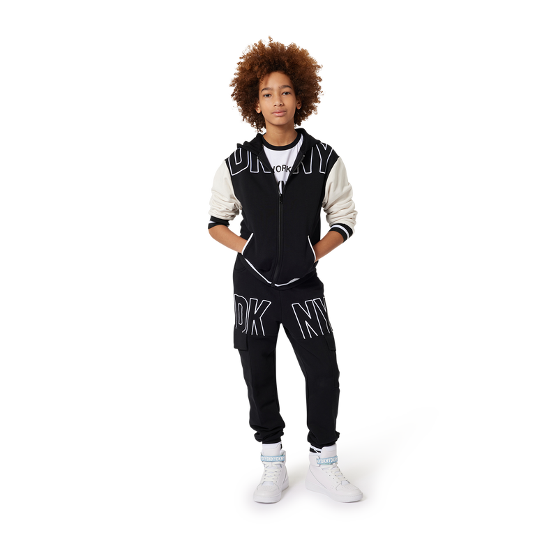 Calças jogging em moletão DKNY 
                    BOY