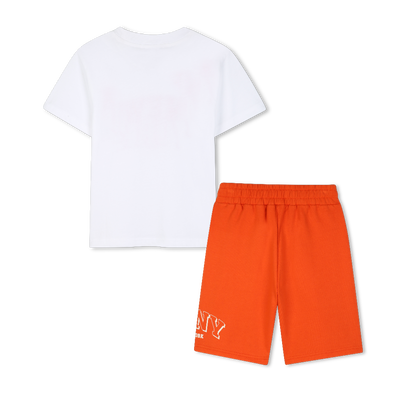 Conjunto de camiseta e bermuda DKNY MENINO