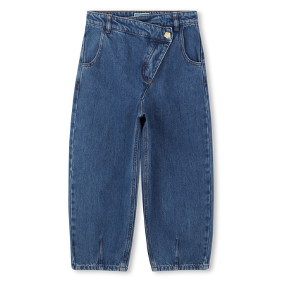 Calças jeans assimétricas KENZO KIDS GIRL