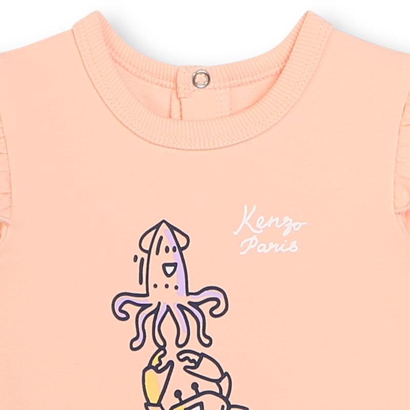 Macacão em moletão KENZO KIDS 
                    GIRL