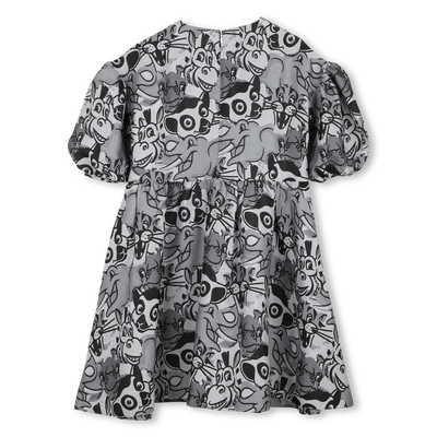 Vestido de manga balão KENZO KIDS GIRL