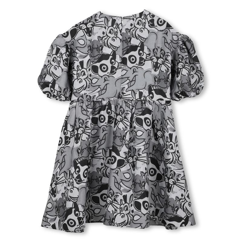 Vestido de manga balão KENZO KIDS 
                    GIRL