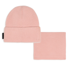 Conjunto de touca e bufanda KARL LAGERFELD KIDS 
                    MENINA