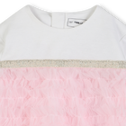 Vestido formal de algod&atilde;o KARL LAGERFELD KIDS 
                    GIRL