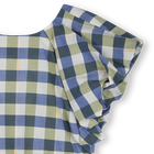 Vestido axadrezado em algod&atilde;o KENZO KIDS 
                    GIRL