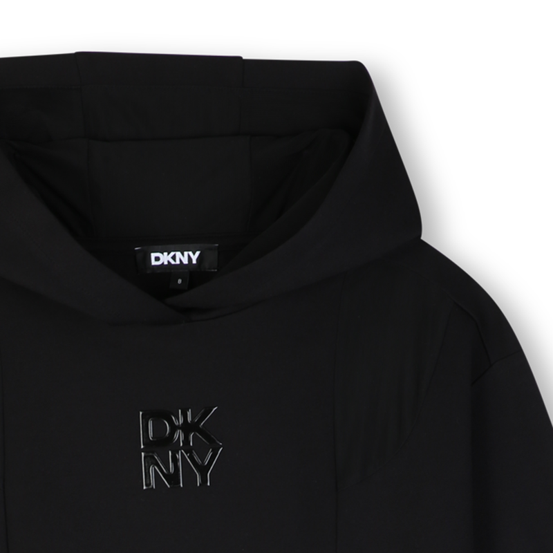 Vestido com capuz DKNY 
                        GIRL