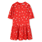 Vestido com mangas curtas bufantes KENZO KIDS 
                    GIRL