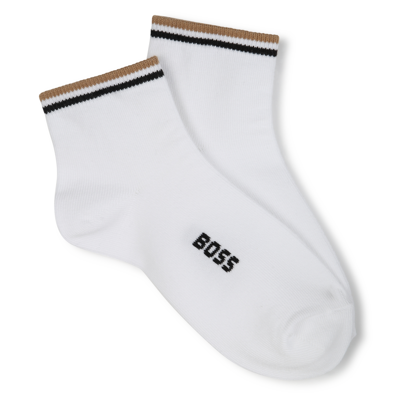 Lote de 2 pares de soquetes BOSS 
                        MENINO