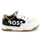 Sapatilhas de pele com velcro BOSS 
                    BOY