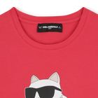 T-shirt de manga curta KARL LAGERFELD KIDS 
                    GIRL