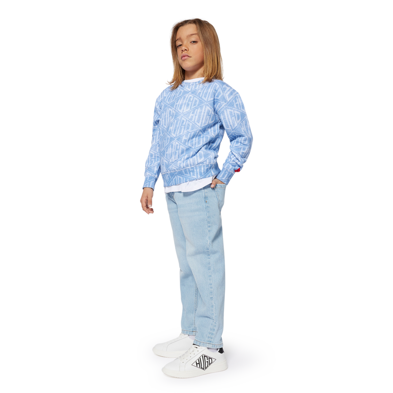 Jeans largos com 5 bolsos HUGO 
                        BOY