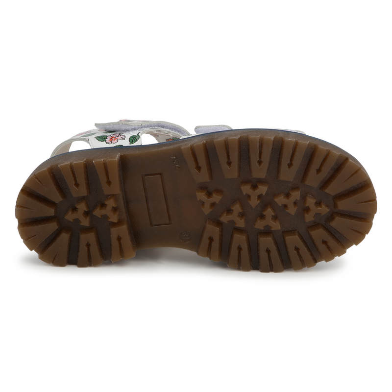 Sandálias em pele com velcro KENZO KIDS 
                    GIRL
