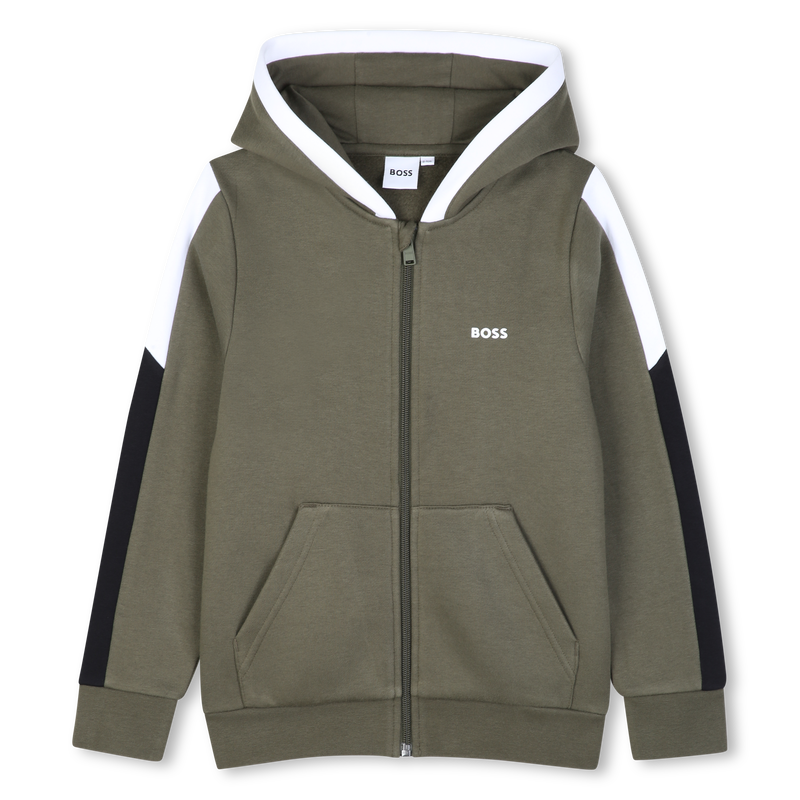 Cardigan  com capuz BOSS 
                        MENINO