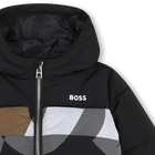 Casaco acolchoado com capuz BOSS 
                    BOY