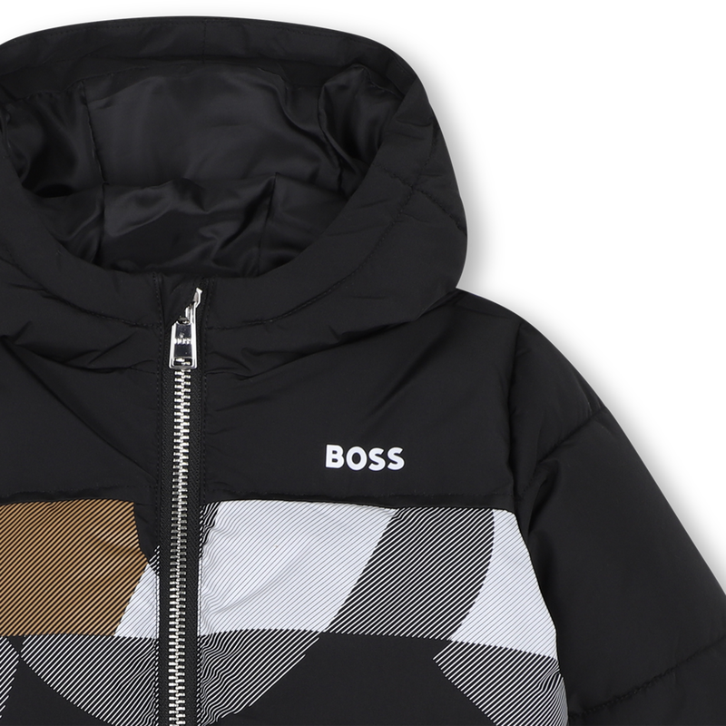 Casaco acolchoado com capuz BOSS 
                        BOY