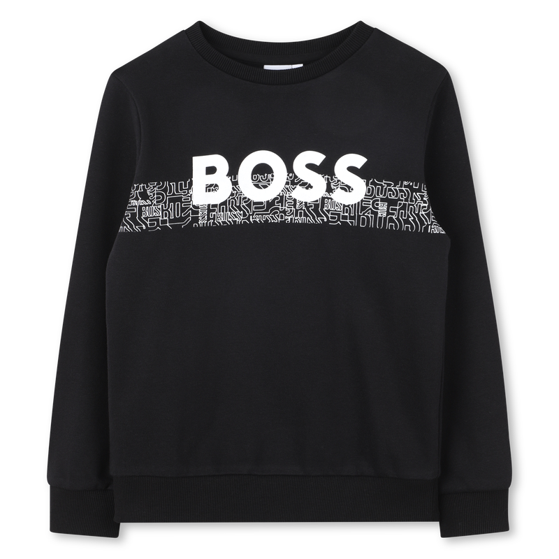Moletom com gola redonda BOSS 
                        MENINO