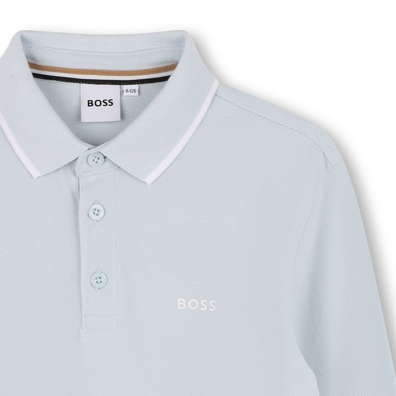 Camisa pólo de manga comprida BOSS 
                    BOY