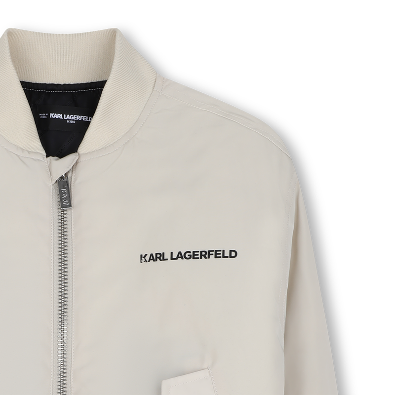 Jaqueta bomber de tecido KARL LAGERFELD KIDS 
                        BOY