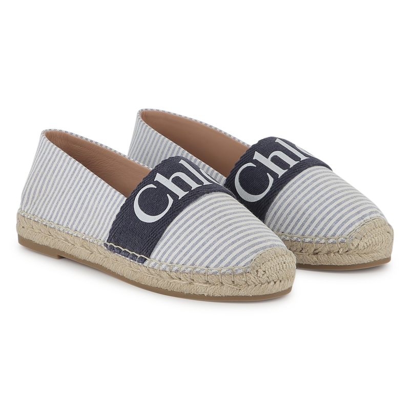 Striped canvas espadrilles CHLOE 
                    GIRL