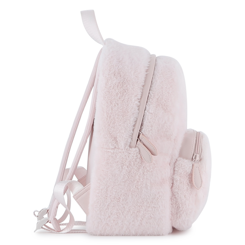 Mochila pequena feita de l&atilde; fofa KARL LAGERFELD KIDS 
                        GIRL