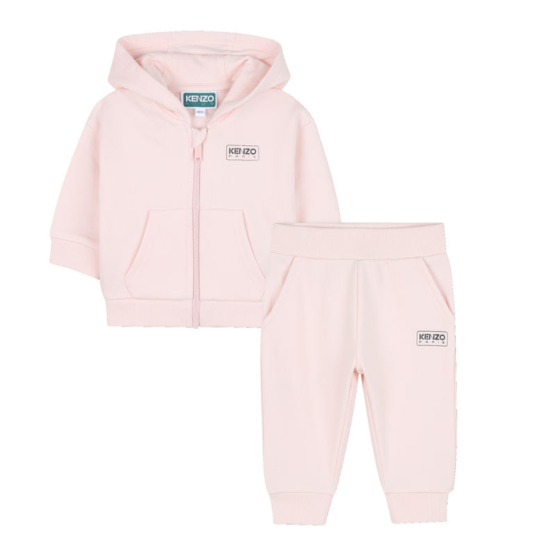 Conjunto de cardigã e calças KENZO KIDS 
                    GIRL