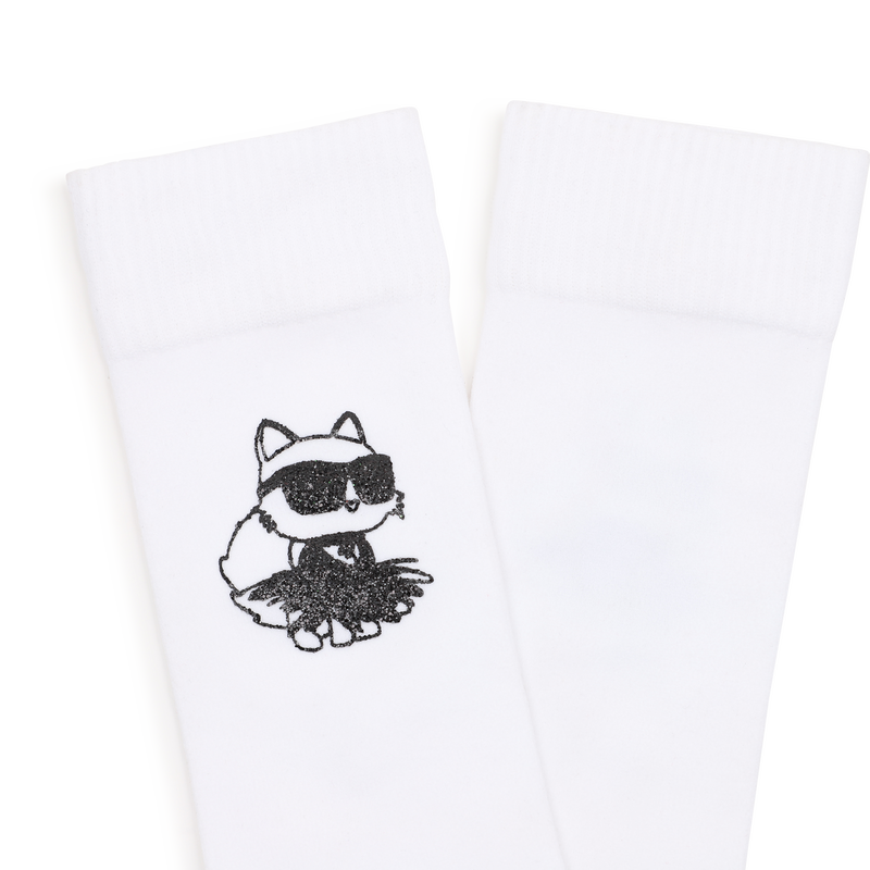 Meias de cano m&eacute;dio KARL LAGERFELD KIDS 
                        GIRL