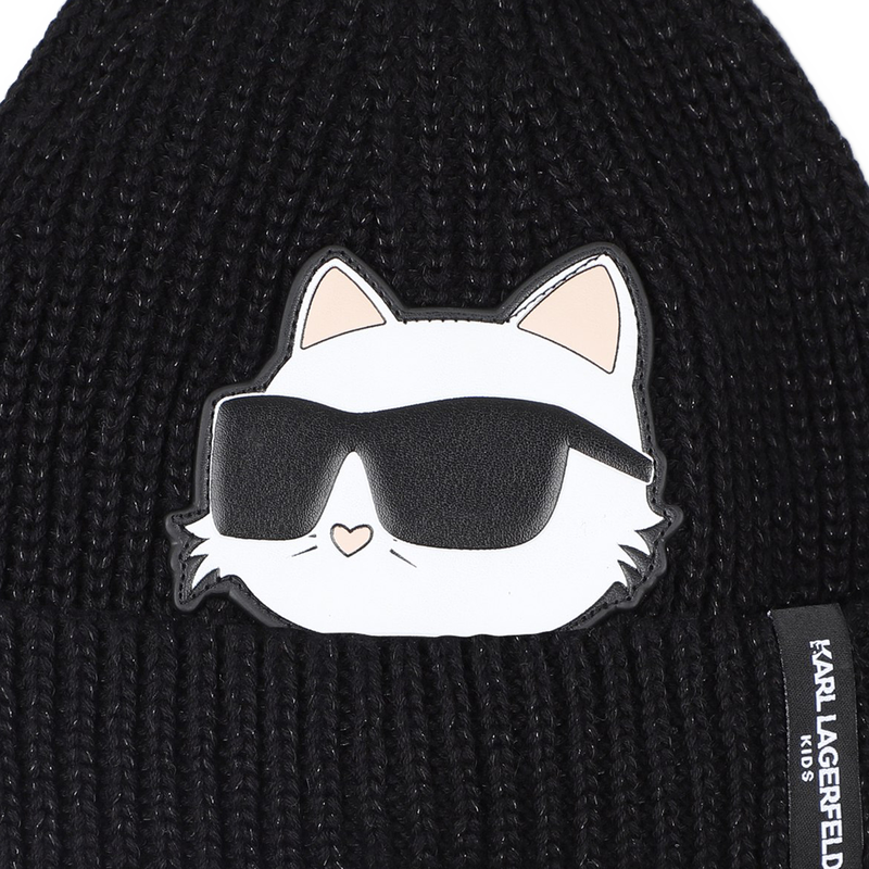 Conjunto de chapéu + aquecedor de pescoço KARL LAGERFELD KIDS 
                    GIRL