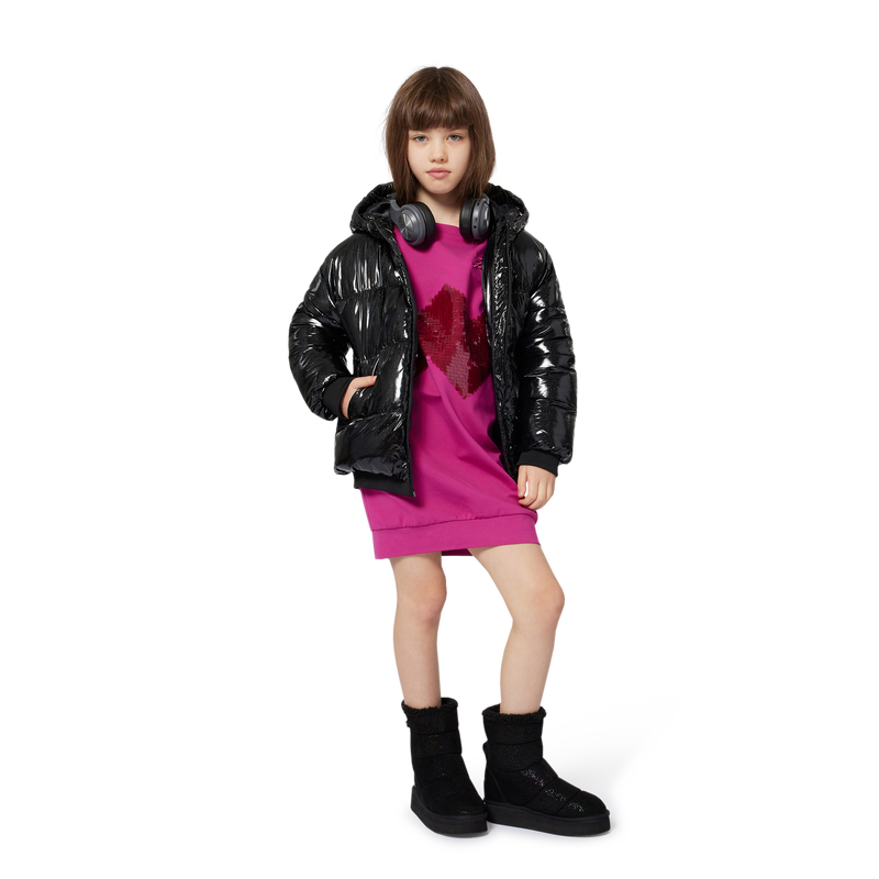 Botim de tornozelo têxtil com lantejoulas KARL LAGERFELD KIDS 
                    GIRL