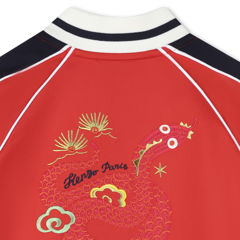 Sweatshirt gola alta com fecho KENZO KIDS 
                        BOY