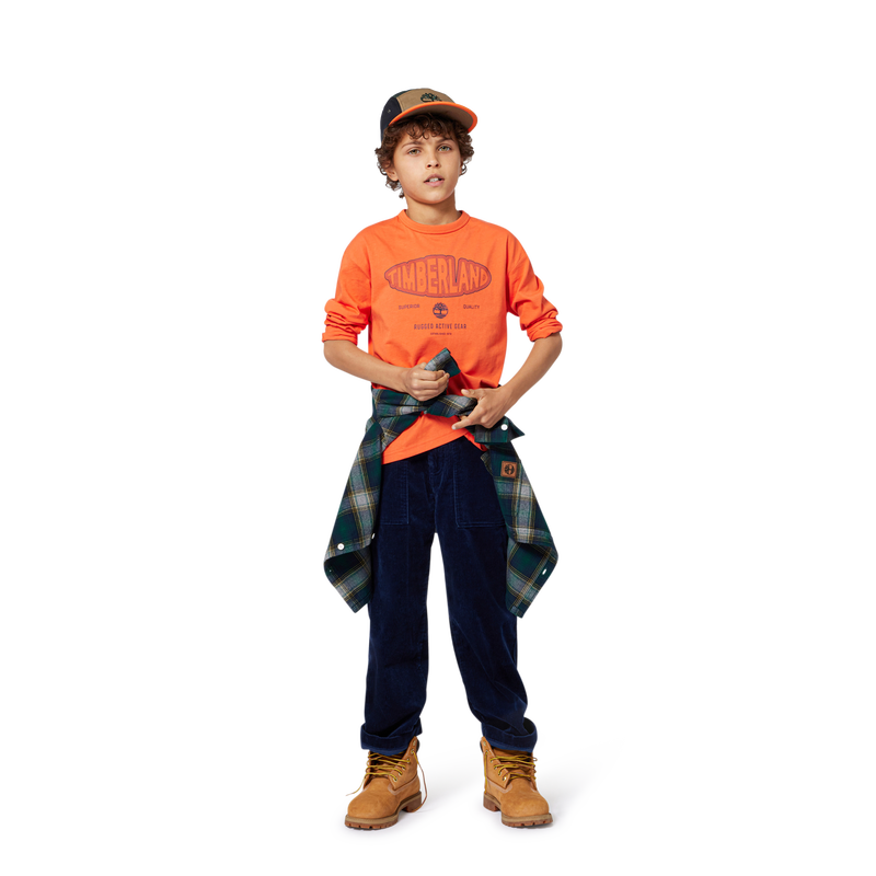 T-shirt de manga comprida em jersey TIMBERLAND 
                    BOY