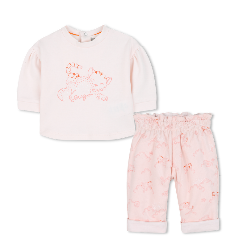 Conjunto de camiseta + calça KENZO KIDS 
                    GIRL
