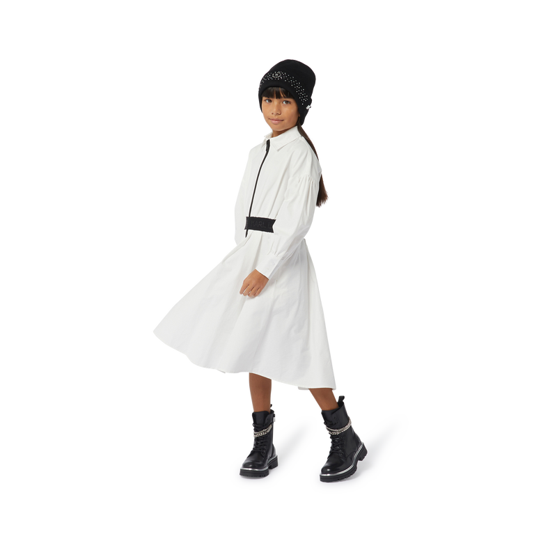 Knitted Rhinestone Hat KARL LAGERFELD KIDS 
                    GIRL