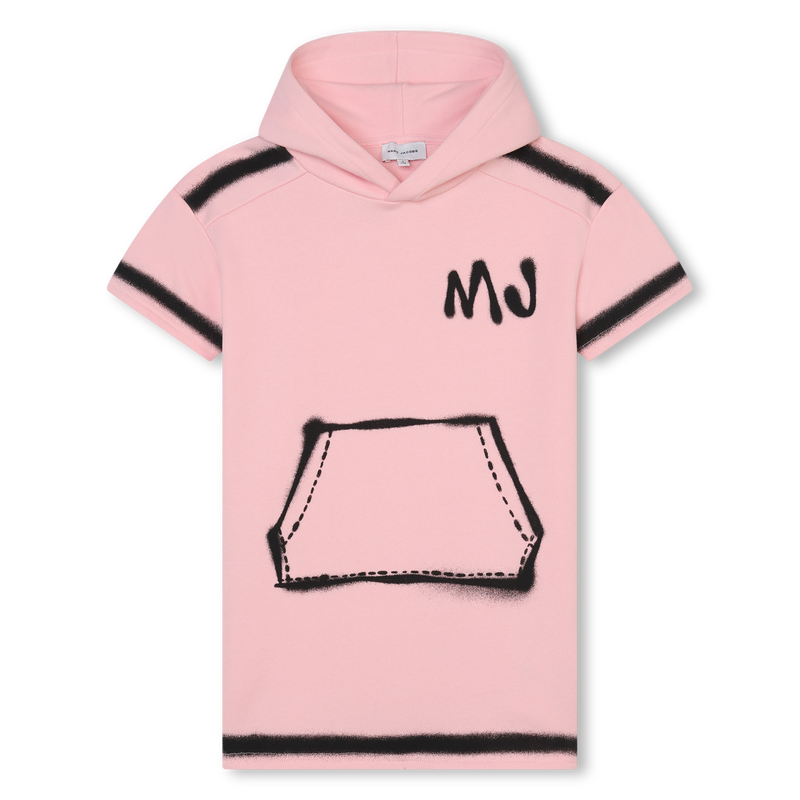 Vestido em moletão com capuz MARC JACOBS 
                    GIRL