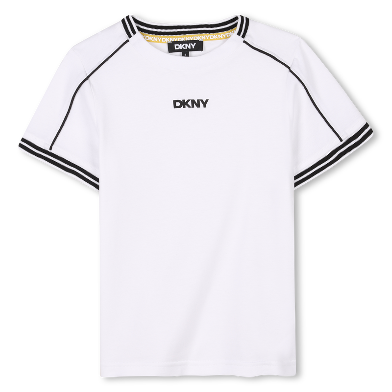 T-shirt com riscas coloridas DKNY 
                        UNISEX