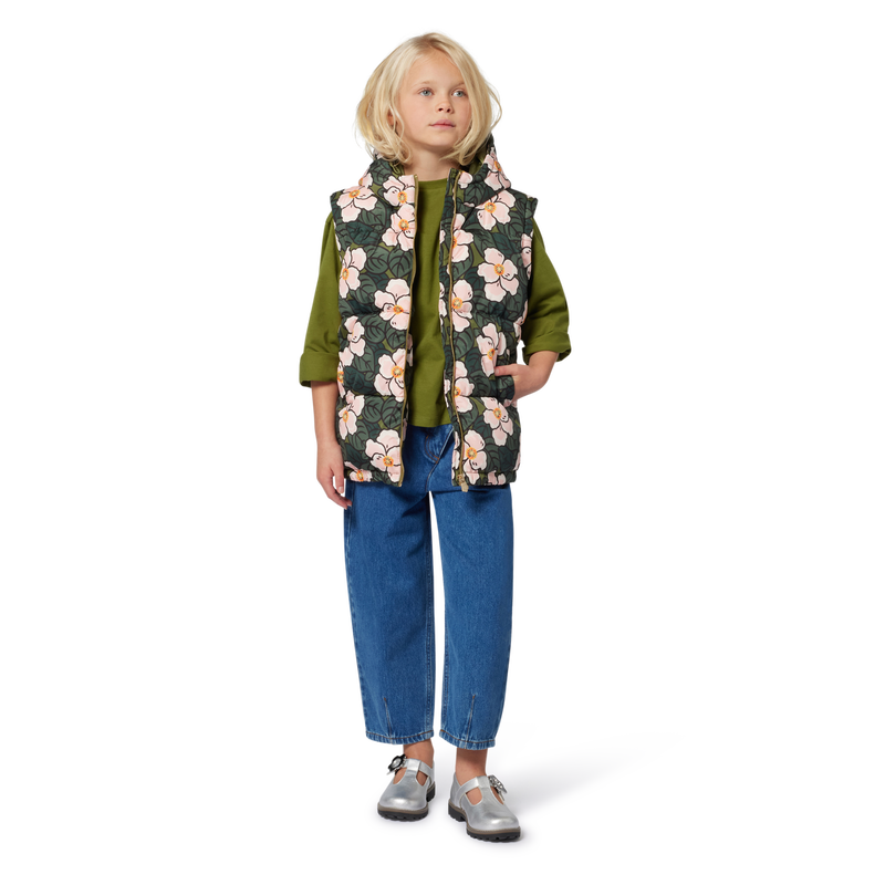 Jaqueta com mangas removíveis KENZO KIDS 
                    GIRL