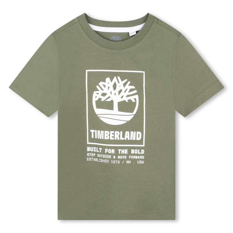 T-shirt manga curta de algodão TIMBERLAND 
                    BOY