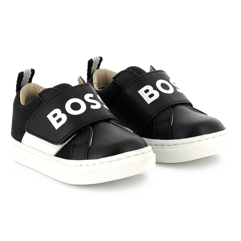 Sapatilhas de pele com velcro BOSS 
                        BOY