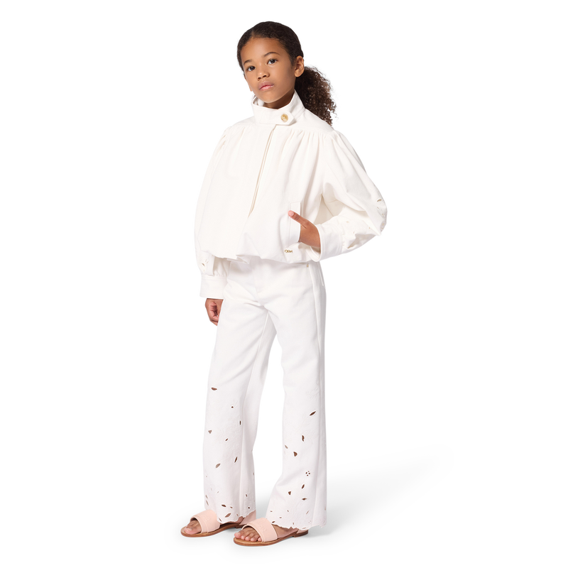 CASACO DE BORDADO FLORAL CHLOE 
                        GIRL