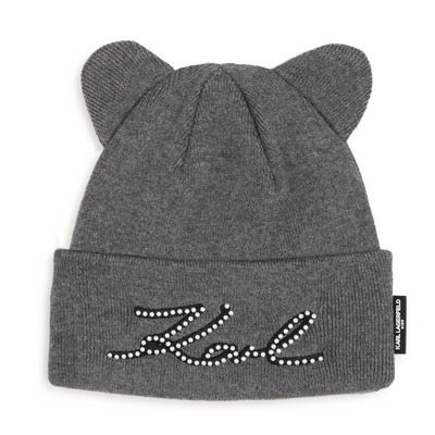Gorro de tric&ocirc; KARL LAGERFELD KIDS GIRL
