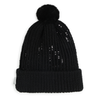 Gorro de malha com pompom KARL LAGERFELD KIDS 
                    GIRL