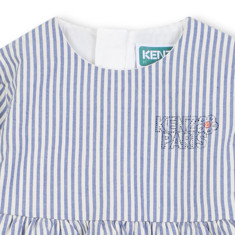 Vestido de manga comprida bufante KENZO KIDS 
                        GIRL